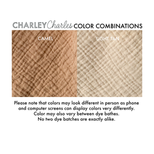 4 Layer Cotton Gauze Blanket - LARGE 42 X 53 / MORE COLORS AVAILABLE - Charley Charles