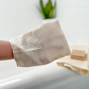 Soap Saver Sleeve / Washcloth Mitten / Many Colors Available
