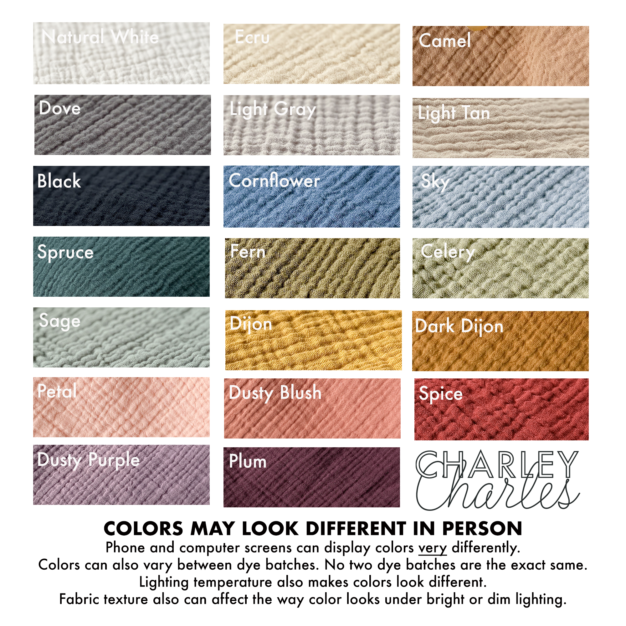 4 Layer Cotton Gauze Blanket - LARGE 42 X 53 / MORE COLORS AVAILABLE