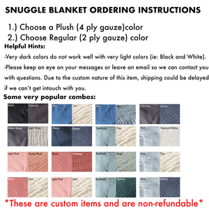 The Snuggle Blanket - 6 Ply Muslin Gauze