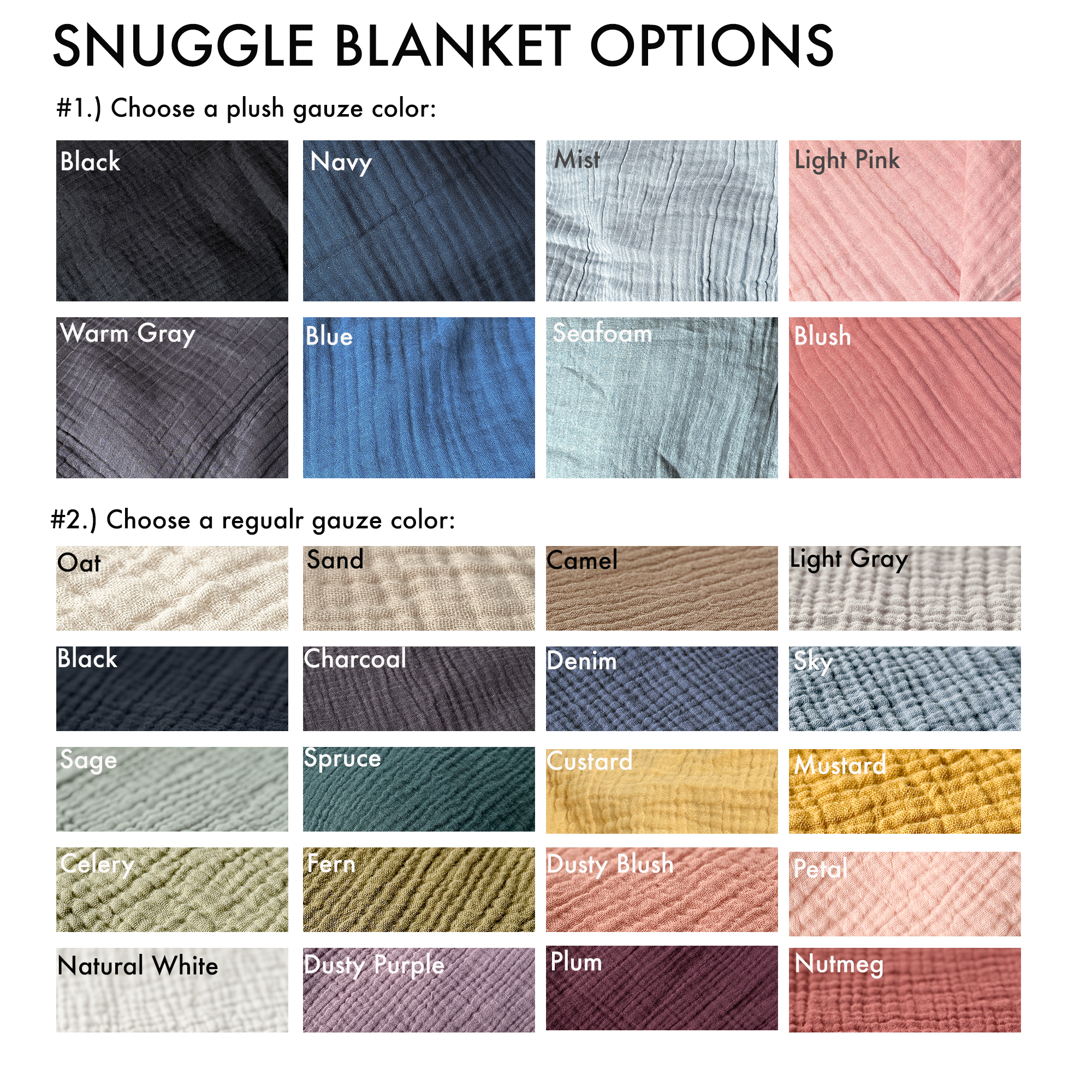 The Snuggle Blanket - 6 Ply Muslin Gauze