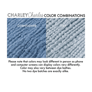 Cotton Gauze Napkin - 12X12 - Many Colors Available - Charley Charles