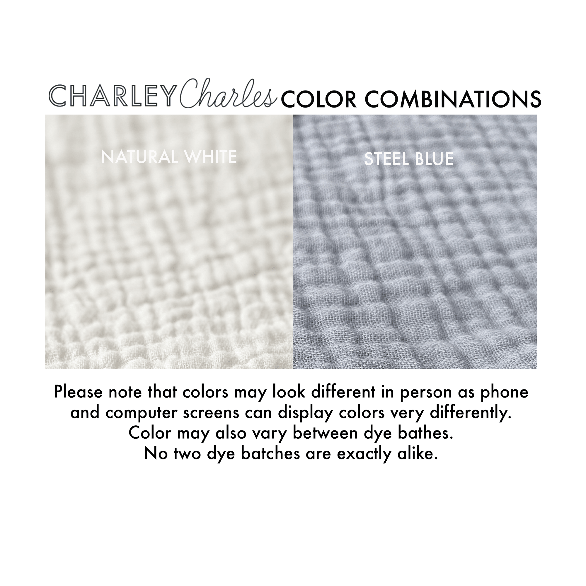 Cotton Gauze Napkin - 12X12 - Many Colors Available - Charley Charles