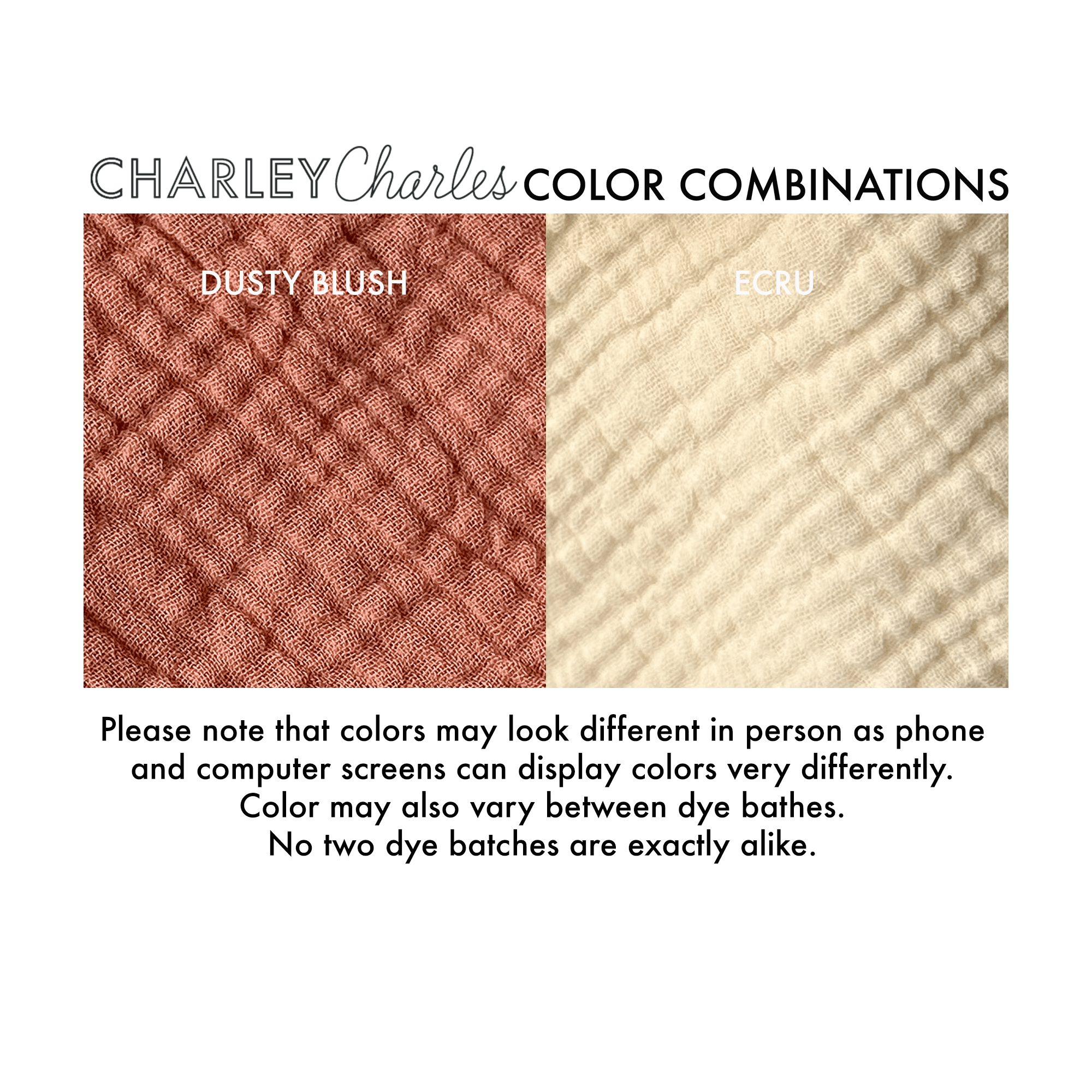 Cotton Gauze Napkin - 12X12 - Many Colors Available - Charley Charles