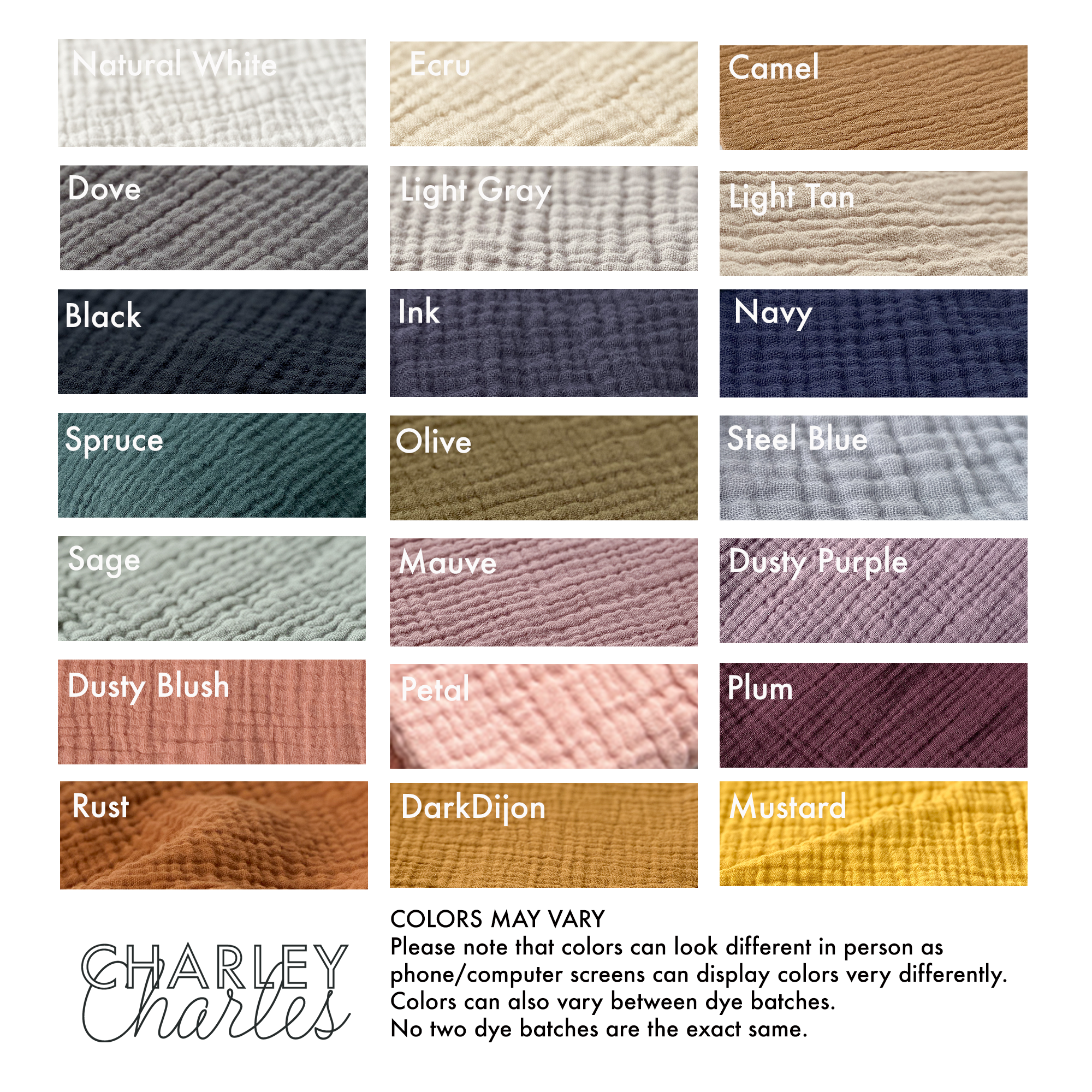 Custom Size Dish Mat (10 1/2”x 14”) / MANY COLORS AVAILABLE – Charley  Charles
