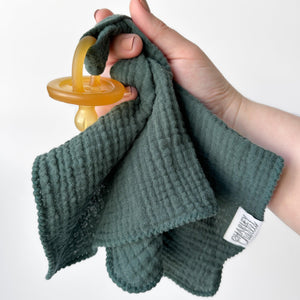 Simple Pacifier Blanket - Loop in middle - MANY COLORS AVAILABLE - Charley Charles