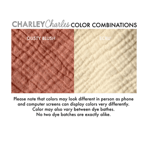 Gauze Pacifier Holder Blanket - Mini 7 X 7 - MANY COLORS AVAILABLE - Charley Charles