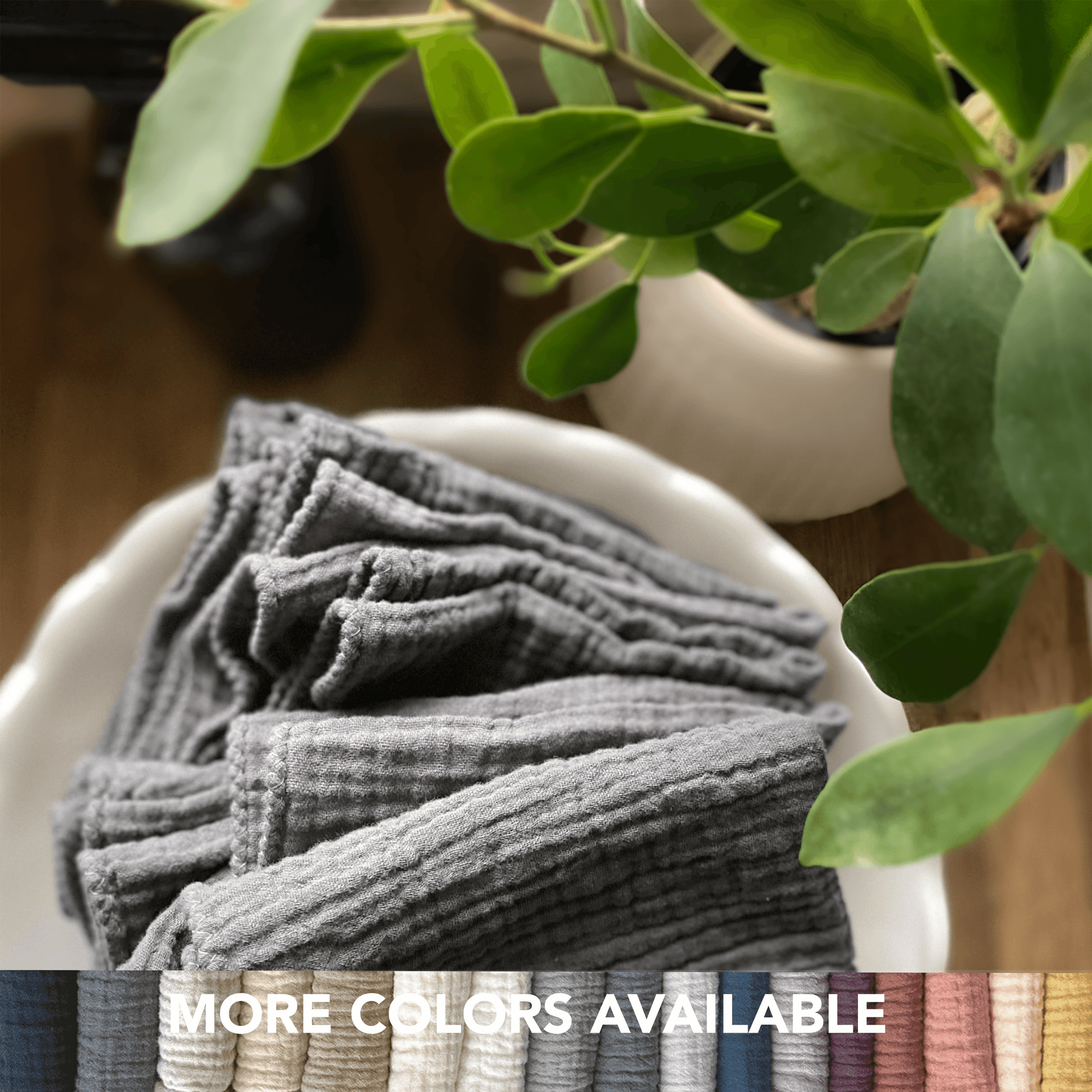 Lightweight Muslin Cloth / Napkin / Washcloth / MULTIPLE COLORS – Charley  Charles