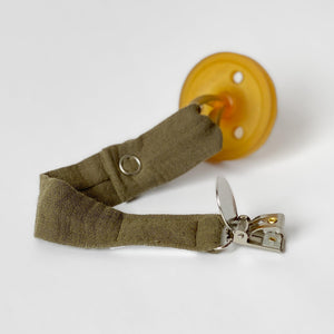 Simple Lightweight Gauze Pacifier Clip - MANY COLORS AVAILABLE - Charley Charles