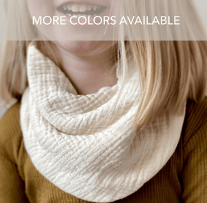 Thick Cotton Gauze Scarf Bib - Many Colors Available - Charley Charles