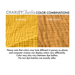 Thick Reversible Burp Cloth - Many Colors Available - Charley Charles