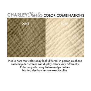 Thick Reversible Burp Cloth - Many Colors Available - Charley Charles